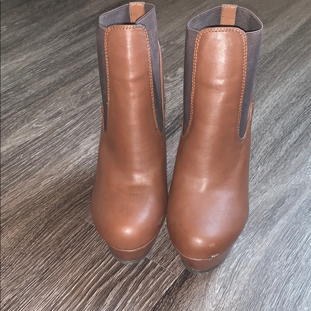 Chocolate brown booties